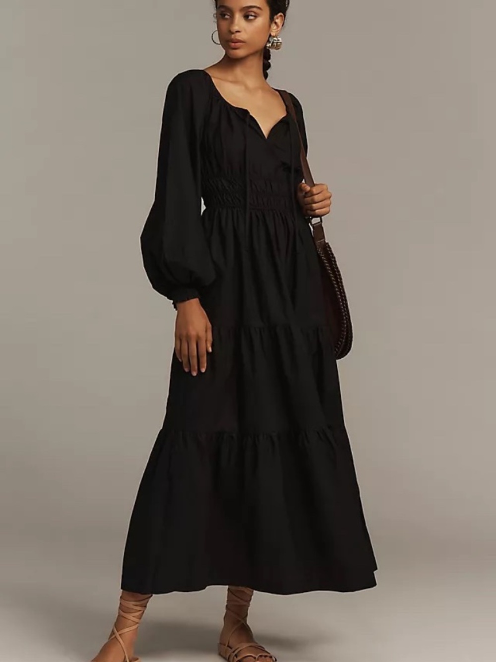 Iconic Somerset Maxi Dress by Anthropologie in black